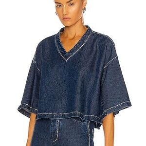 Bottega Veneta Blue Sweater Top, size 36